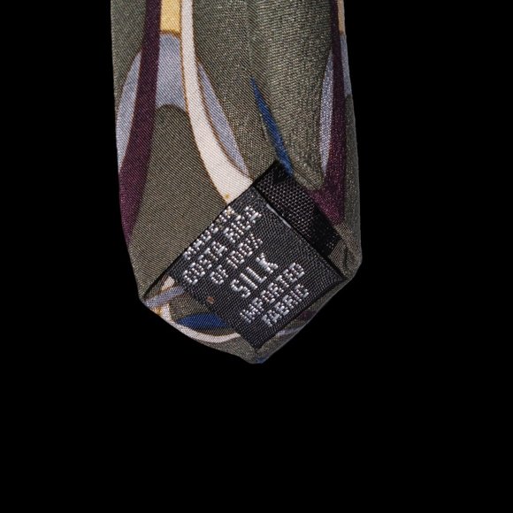 Bill Blass Black Label 100% Silk Tie. Vintage retro! EUC - Picture 3 of 4